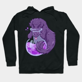 Purple Potion Cat - Witchy Halloween Cute Design Hoodie